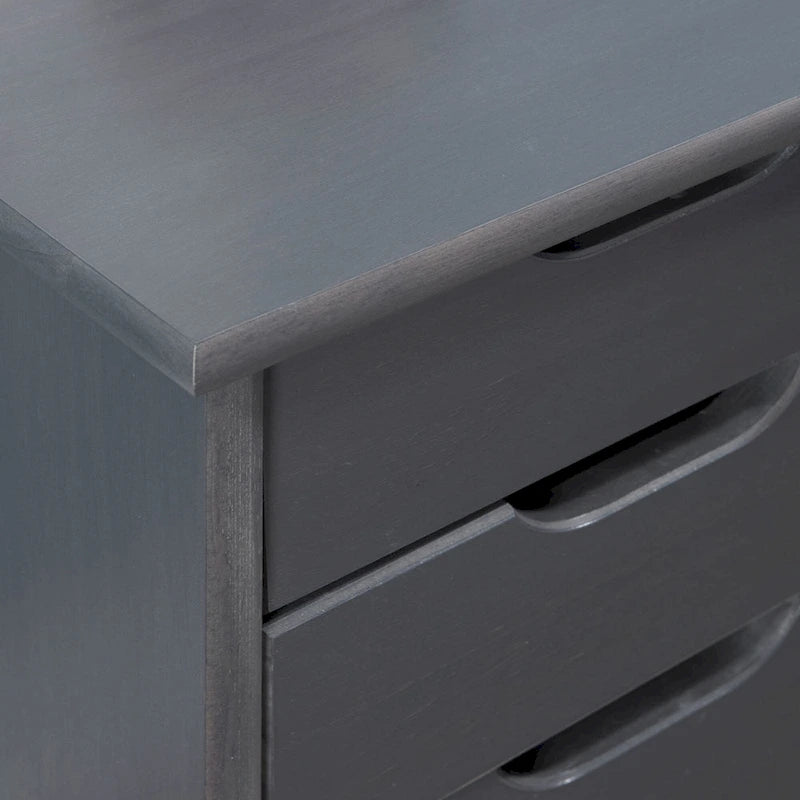 Mobile Contenitore Grigio a 6 Cassetti, 26"