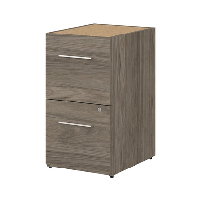 Schedario verticale a 2 cassetti con serratura e guide con cuscinetti a sfera, 16W