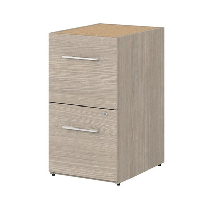 Schedario verticale a 2 cassetti con serratura e guide con cuscinetti a sfera, 16W