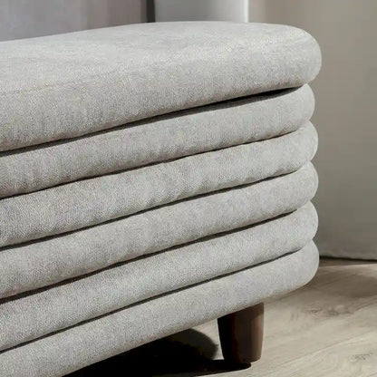 Panca contenitore in stile glamour contemporaneo con vano nascosto – Grigio