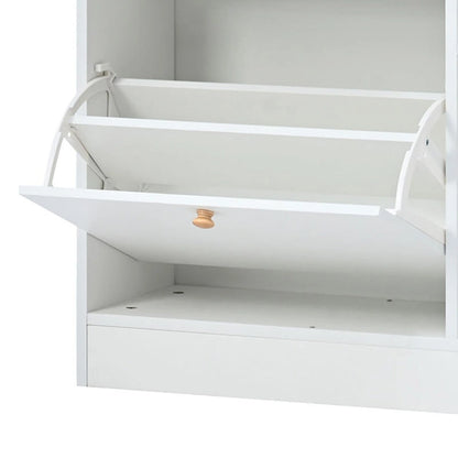 Mobile scarpiera multifunzionale in legno dal design minimalista