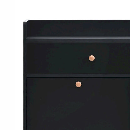 Mobile scarpiera multifunzionale in legno dal design minimalista