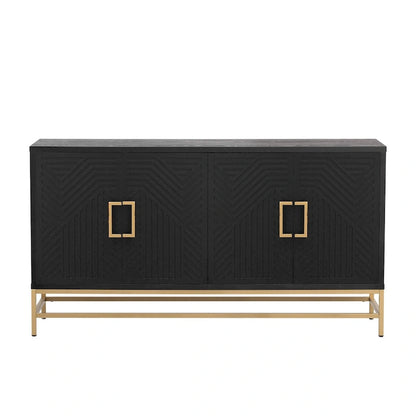 Credenza in stile retrò con ripiani regolabili