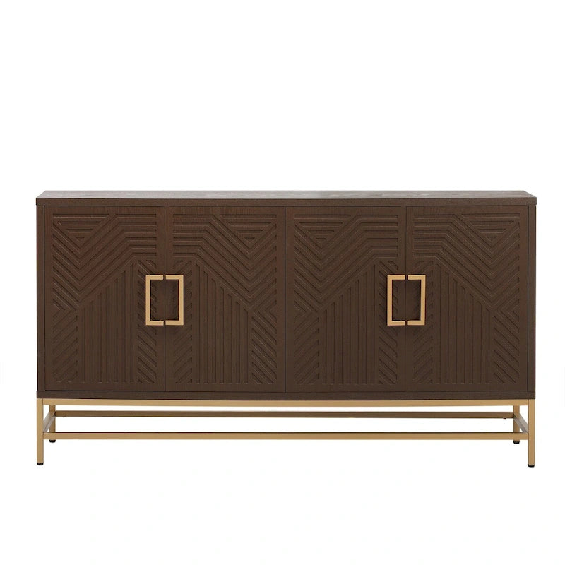Credenza in stile retrò con ripiani regolabili