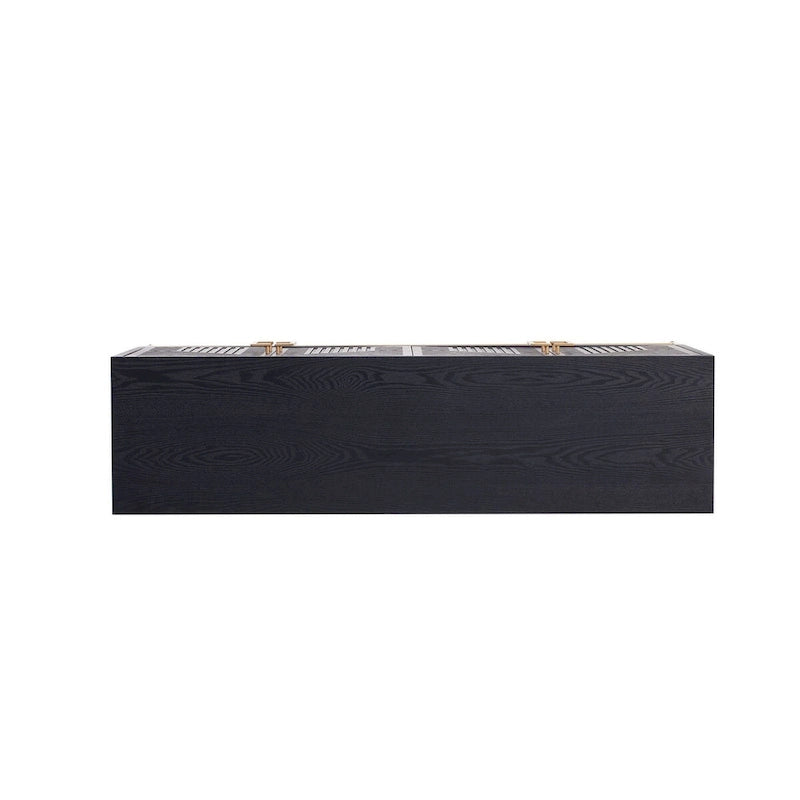 Credenza in stile retrò con ripiani regolabili