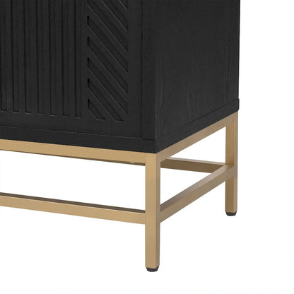 Credenza in stile retrò con ripiani regolabili
