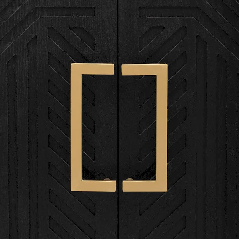 Credenza in stile retrò con ripiani regolabili