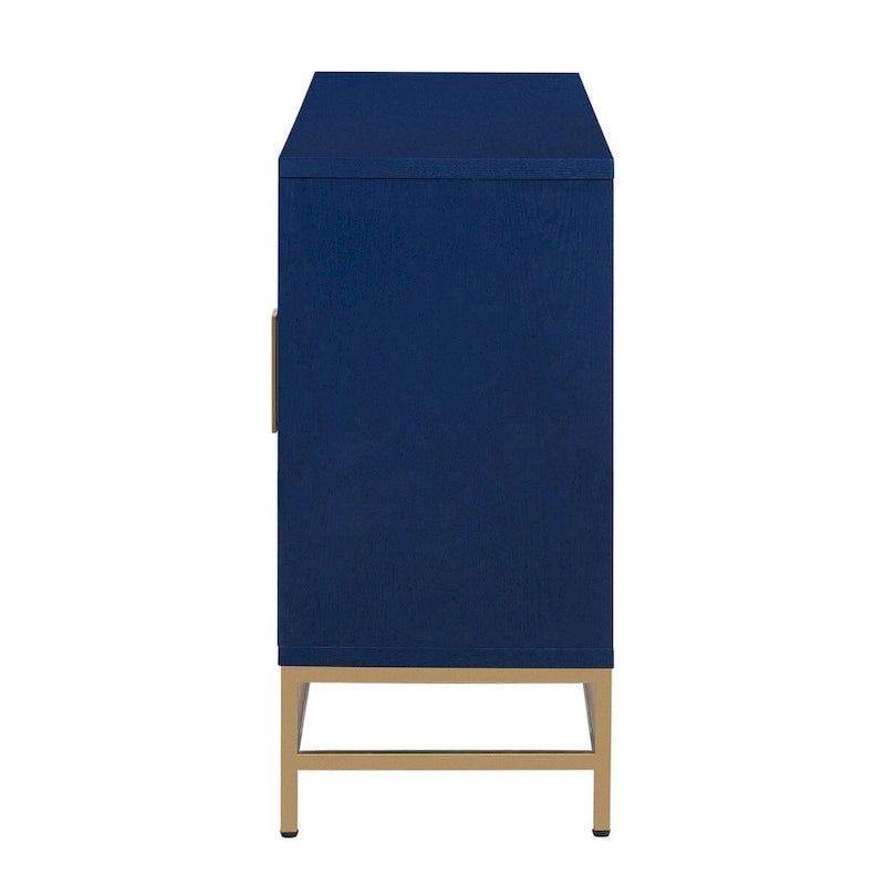 Credenza in stile retrò con ripiani regolabili