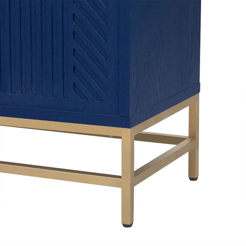 Credenza in stile retrò con ripiani regolabili