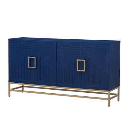 Credenza in stile retrò con ripiani regolabili
