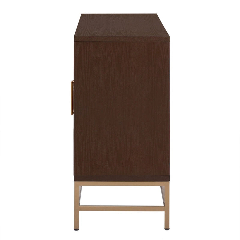 Credenza in stile retrò con ripiani regolabili