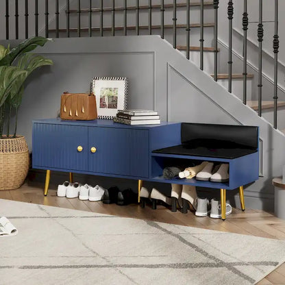 Panca Moderna Porta Scarpe con Contenitore Nascosto e Cuscini Imbottiti per Comodino, Salotto e Ingresso