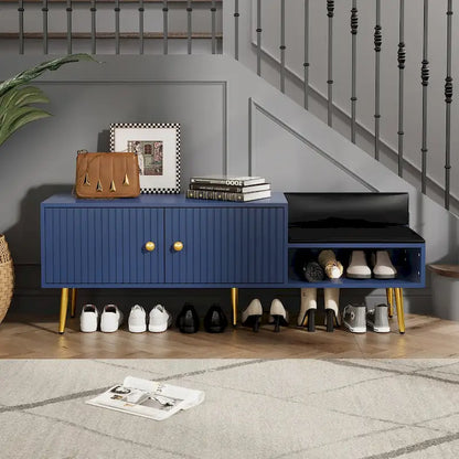 Panca Moderna Porta Scarpe con Contenitore Nascosto e Cuscini Imbottiti per Comodino, Salotto e Ingresso
