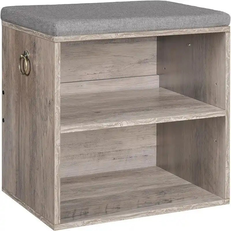 Piccola panca scarpiera con cuscino – 30P x 40L x 42A