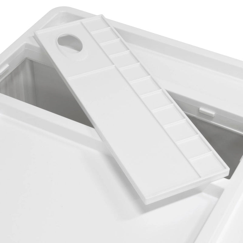 Organizzatore mobile girevole a 4 lati con rotelle bloccabili – 45,7 cm L x 45,7 cm P x 66 cm H