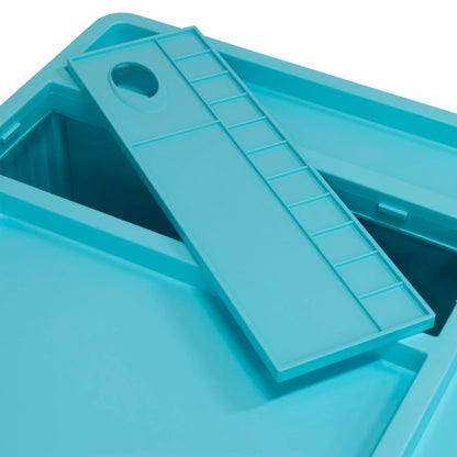 Organizzatore mobile girevole a 4 lati con rotelle bloccabili – 45,7 cm L x 45,7 cm P x 66 cm H