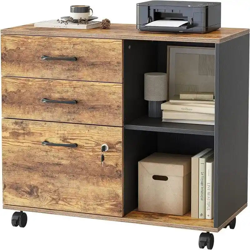 Classificatore a 3 cassetti su ruote - 14,2P x 31,5L x 25,4A