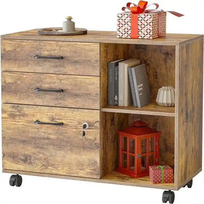 Classificatore a 3 cassetti su ruote - 14,2P x 31,5L x 25,4A