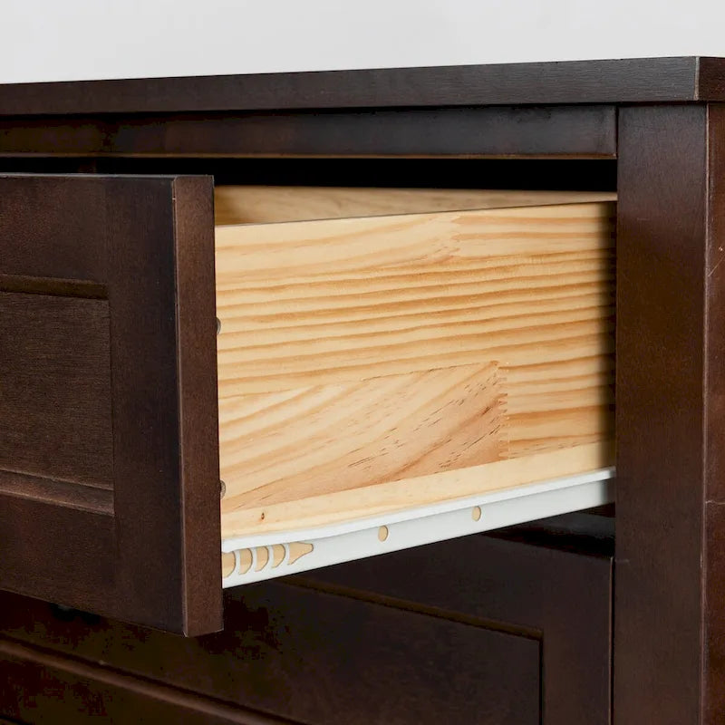 Cassettiera in legno verniciata a spruzzo