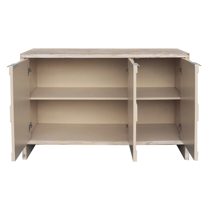 Credenza con ante in legno stile rustico a 3 ante