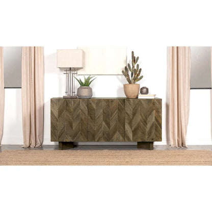 Roman Mango Brown 3-Door Server