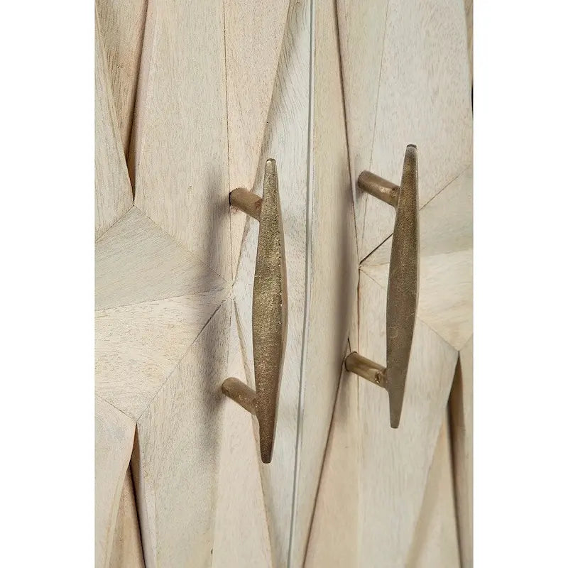 Buffet in Legno di Acacia e Metallo con Design Avvolgente – 152 cm Larghezza