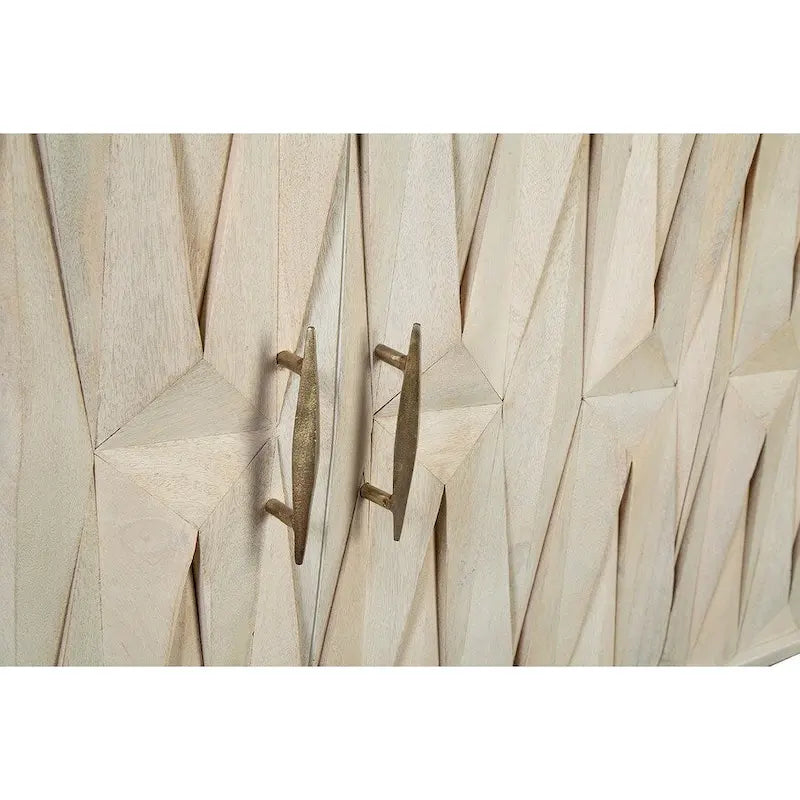 Buffet in Legno di Acacia e Metallo con Design Avvolgente – 152 cm Larghezza