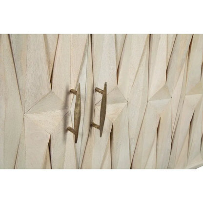 Buffet in Legno di Acacia e Metallo con Design Avvolgente – 152 cm Larghezza