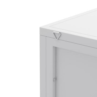 Mobile angolare da terra 22,25", a tre ripiani con ante in vetro temperato e mensole portaoggetti per bagno, soggiorno e camera da letto