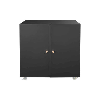 Mobili da ufficio Armadietto fotocopiatrice nero 2 ante mobiletto porta fotocopiatrice in acciaio mobiletto archivio piedistallo porta stampante